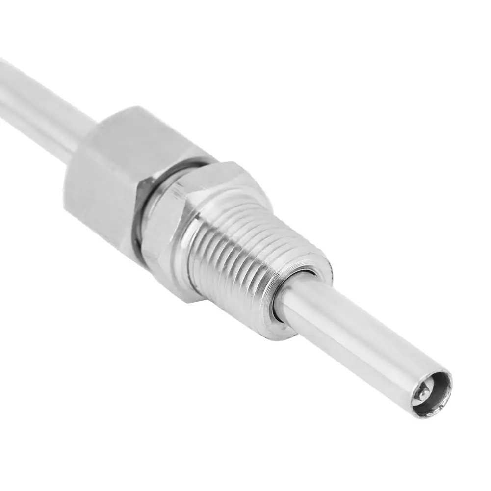 EGT Thermocouple K Type 1/8" NPT Temperature Probe Sensors Exhaust Gas Temp Probe with Exposed Tip & Connector,Stainless Steel