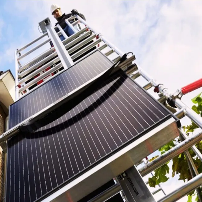 Elevador de escalera de panel solar personalizado YF 18m 59FT Módulos PV Elevador de escalera para instalación comercial