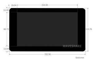 Display Touch IPS capacitivo da 7 pollici per Raspberry Pi, interfaccia DSI, 1024x600 - Product Image 5