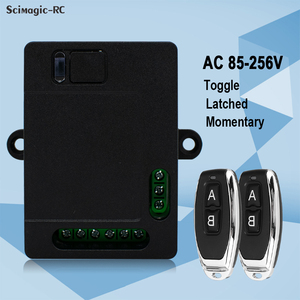 Ricevitore Wireless 433Mhz telecomando AC 85-256V 2CH modulo relè DIY RF EV1527 codice di apprendimento Controller trasmettitore - Product Image 2