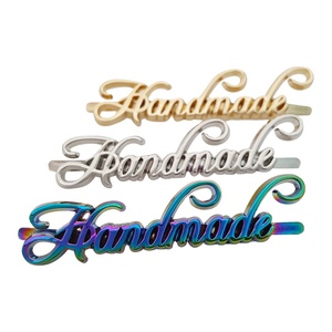 Plaque signalétique 3D en alliage de zinc pour bagage, logo coloré en forme d'arc-en-ciel, étiquette métallique pour sac