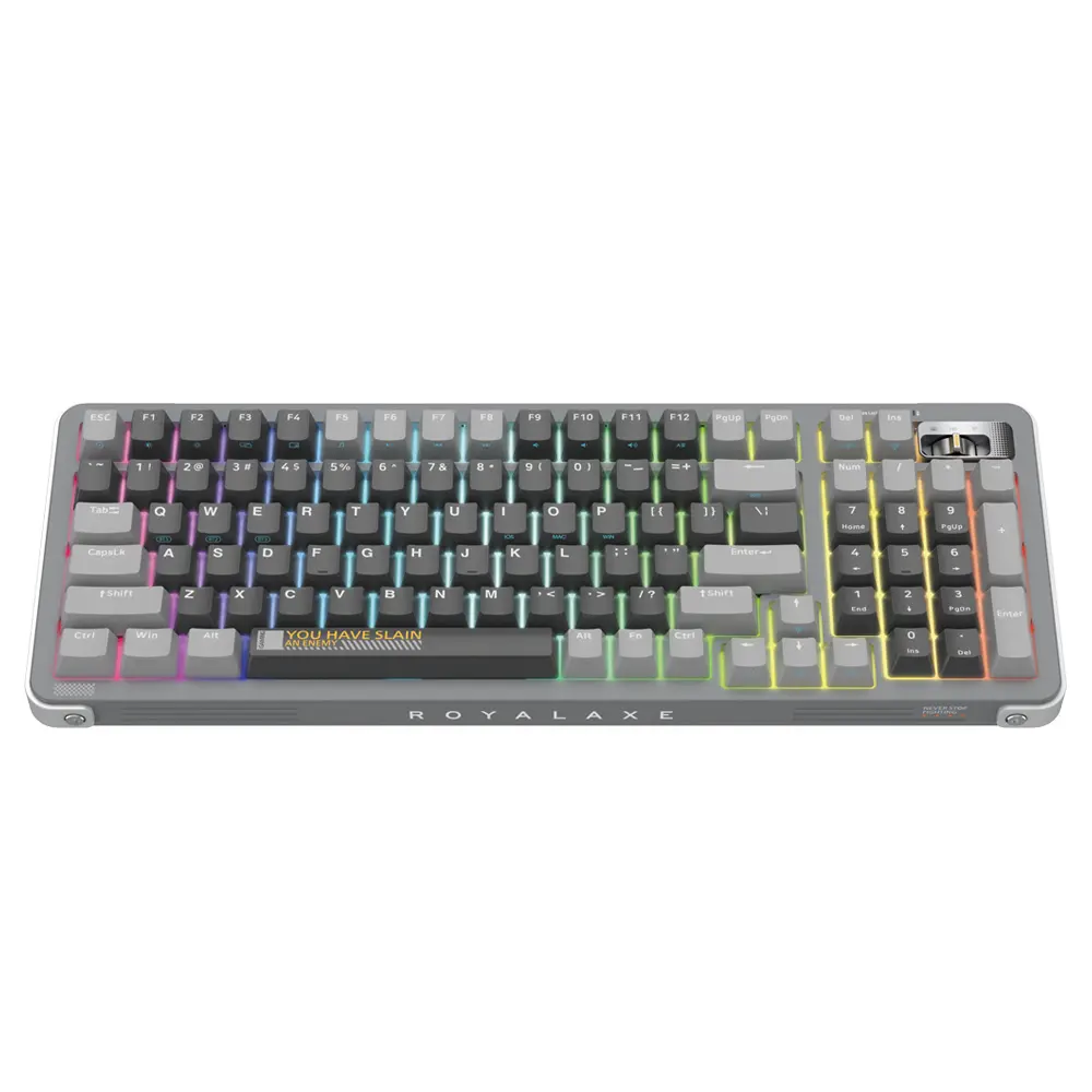 98 مفتاح لوحة مفاتيح ميكانيكية عالية الجودة مع جميع المفاتيح المضادة للظلال وإضاءة خلفية RGB