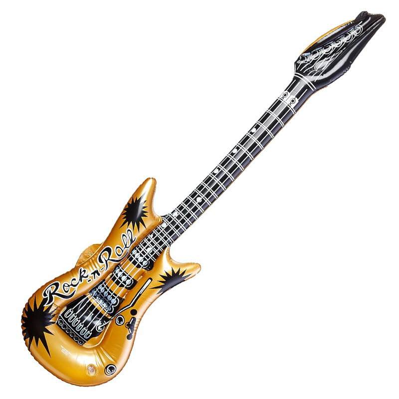 Guitarra 95cm dorada