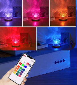 Crown 16 color+Rechargeable+Smart APP control
