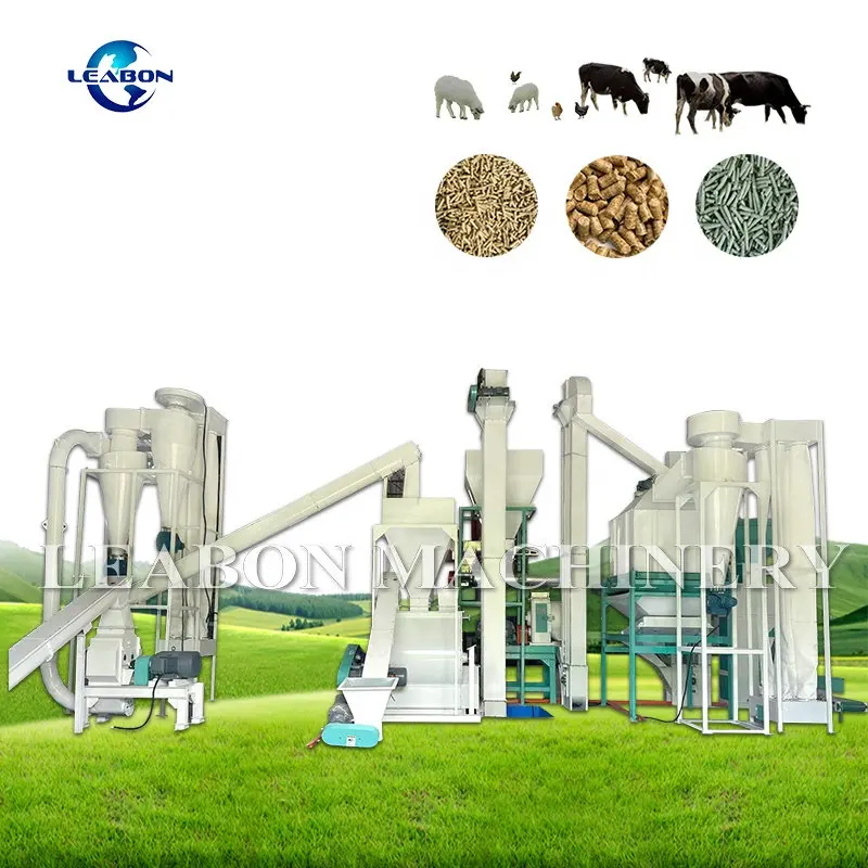 3 T/H Máquina De Processamento De Alimentação De Frango Animal Chicke Feed Pellet Making Machine Preço Gado Animal Pellet Feed Making Machine