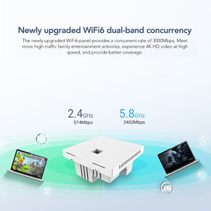 Servidor en la nube KuWFi remoto 256MB RAM Banda dual 3000Mbps Punto de acceso interno inalámbrico para interiores con interfaz trasera 1*1G - Product Image 3
