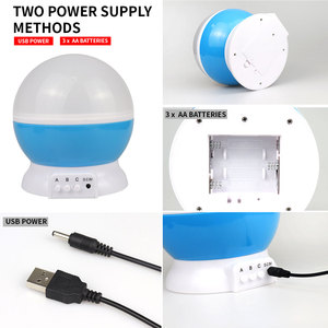Phổ biến Sao Mặt Trăng bầu trời xoay đêm chiếu sáng chiếu ánh sáng lãng mạn <span class=keywords><strong>LED</strong></span> chiếu đêm đèn - Product Image 5