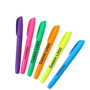 WSY578 Bright Colors Text marker Schnellt rocknende Meißels pitze Fluor scent Marker Highlighter Pen für School Office Home - Product Image 1