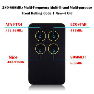 Champions AG-M1819 280-868MHz Garaj Uzaktan Kumanda Çoğaltıcı 4 Düğme 50-100m Menzil Döner/Sabit Kod Evrensel Kapı Açıcı - Product Image 2