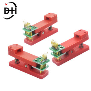 Supporto per Test di spaziatura da 2.54mm morsetto per clip per PCB dispositivo di fissaggio sonda pogo pin Download programma Burn Single/Double4P 5P 6P 7P 8P 9P 10P - Product Image 1