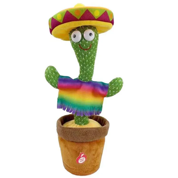 Talking Singing Dancing Cactus registrazione peluche