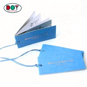 <strong>Custom</strong> Foil <strong>Printing</strong> Name Color Page Instructions Booklet Apparel Paper <strong>Hang</strong> <strong>Tags</strong> With Wax <strong>String</strong> - Product Image 3