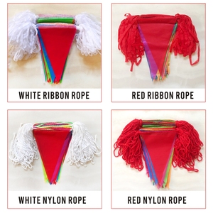 Banderín colorido Bandera Banderines multicolores Banderas triangulares Guirnalda a granel para carnaval Fiesta de cumpleaños Decoración Eventos - Product Image 4