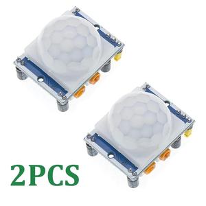 2PCS <strong>PIR</strong> <strong>Sensor</strong> HC-SR501 Adjust IR Pyroelectric Infrared Motion Detector Module For Raspberry Pi Sensing Human Bod