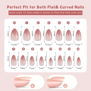 New 150Pcs/Box Gradient Color Detachable French Press on Nails 3 <strong>in</strong> <strong>1</strong> Soft Gel Nail <strong>Tips</strong> False Nail <strong>Tips</strong> - Product Image 6