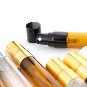 2ml 3ml <strong>5ml</strong> 10ml Shiny Golden Silver Black Tube Shaped Custom logo Refillable <strong>Perfume</strong> Sample Spray Tester Atomizer Bottle - Product Image 5