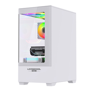 LOVING COOL Neues Mid Tower PC-Gehäuse Leichtes Gehäuse für Spiele Profession eller Gebrauch PC-<span class=keywords><strong>Computer</strong></span> gehäuse USB-Front anschluss M <span class=keywords><strong>Atx</strong></span>
