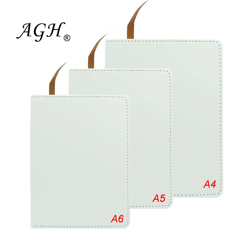 Wholesale Personal Craft Design Sublimation Notebook PU Leather Cover A5 Blank Notebooks for Journal Office, Gift, Promotions