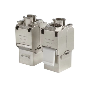 IDEX RJ45 Cat6A martinetti portachiavi schermato connettore Toolless 10 Gpbs STP/<span class=keywords><strong>FTP</strong></span> cavo Ethernet Cat6 & <span class=keywords><strong>Cat5e</strong></span> Jack Keystone