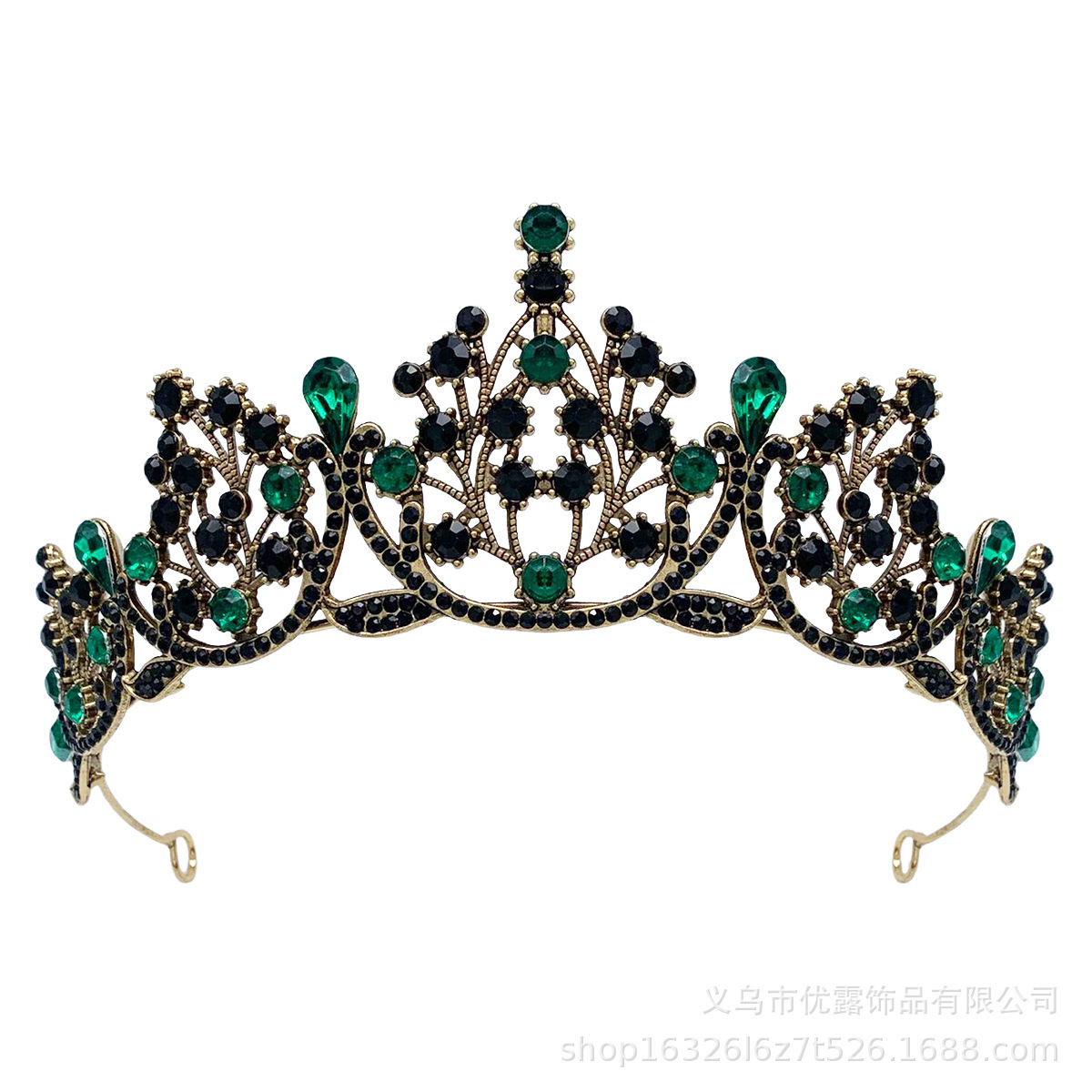Ancient gold + green diamond
