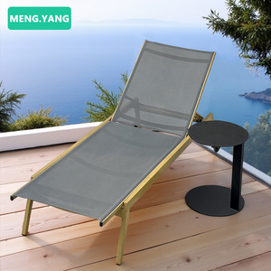 كرسي ترفيهي حديث للشاطئ الخارجي كرسي صالة أثاث حديقة Teslin شبكة ألومنيوم كراسي تشمس لجانب حمام سباحة - Product Image 4