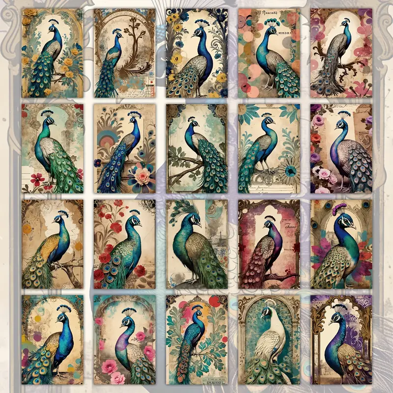 Retro Peacock-WC004613