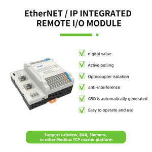 Wholesale Price 16 Digital <strong>Input</strong> and <strong>Output</strong> Remote IO Module <strong>Modbus</strong> TCP Plc Programming Controller