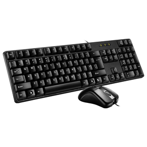Best Cost Black Office <strong>Use</strong> PC Teclado E Y Mous Kit Wired Usb Key Board Klavye <strong>Keyboard</strong> and Mouse Set Combos for <strong>Computer</strong>