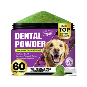 60-dagen Voorraad Dogdentalpoeder Tandenreinigingsenzymen Voor Tandverfrisser Met Muntsmaak Voor Tandsteenverwijderaar Kattenhonden - Product Image 5