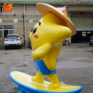 Dễ thương phim hoạt hình hình ảnh ngôi sao Điêu Khắc sợi thủy tinh sợi thủy tinh cửa trang trí cho trung tâm mua sắm sợi thủy tinh gia cố nhựa thủ công mỹ nghệ - Product Image 3