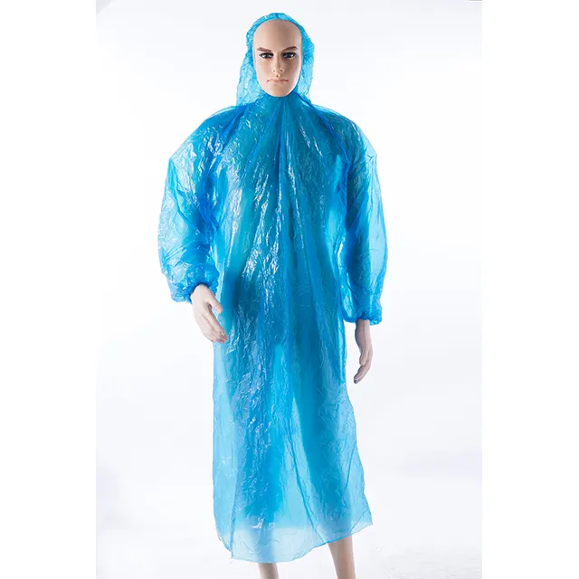 Chubasquero de plástico transparente para hombre y mujer, chaqueta de lluvia desechable, impermeable, Ponchos de lluvia, motocicleta