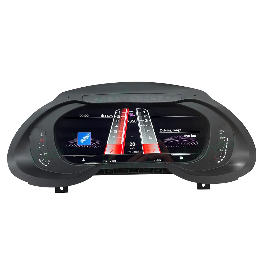 Krando 12.3 "LCD cruscotto per Audi Q5 2009 - 2017 tachimetri a grappolo Linux sistema di controllo del volante