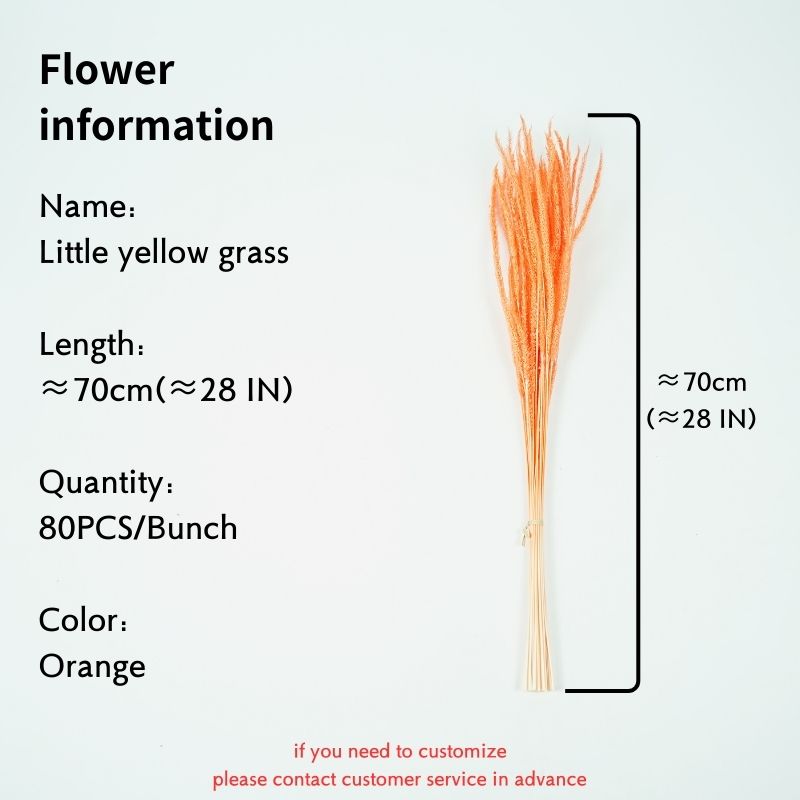 Orange (Qty: 80PCS/bundle) with a total length of 28 inches