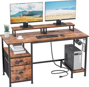 Credenza Table Executive Office Partition Desk Computadora Estación DE TRABAJO Mesas de computadora - Product Image 2