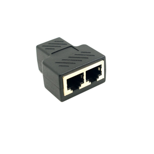 RJ45 Ethernet LAN Connector Extender CAT5/6ซ็อกเก็ตแปลงเครือข่าย1ถึง2อะแดปเตอร์คู่หญิง RJ45อะแดปเตอร์แยก - Product Image 2