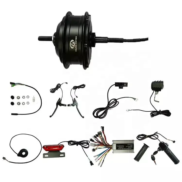 Bicicleta elétrica 36V 250W 350W Roda Hub Motor Bicicleta elétrica ciclo conversão Kit Motor Kit