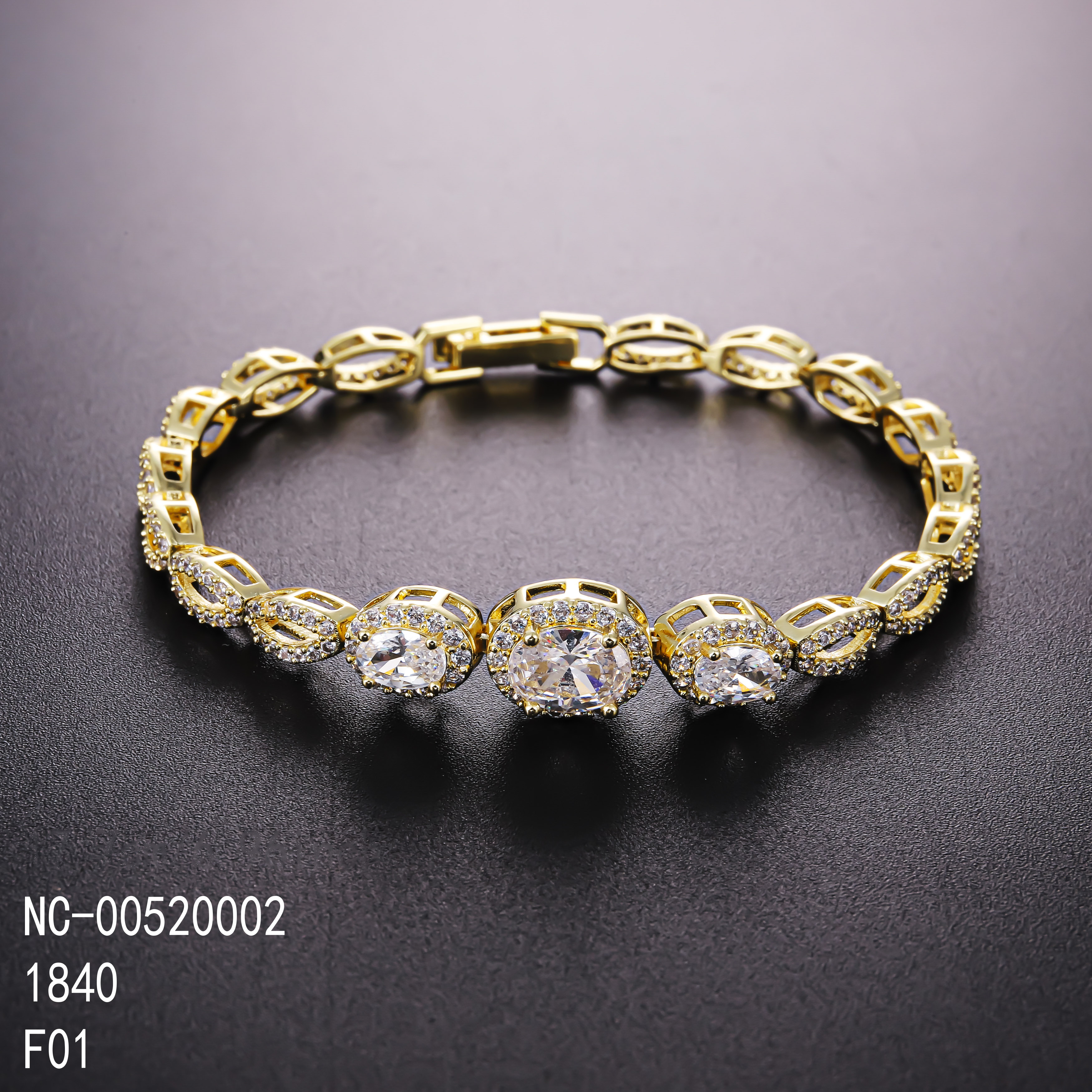 Blanc + or 14K plaqué