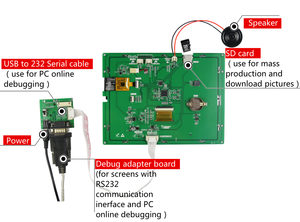 DACAI 8-Zoll-MCU-Schnittstelle RS232 Non-Touch-LCD-Display für kapazitive Bildschirme mit Multi-Touch-Audio ausgang - Product Image 6
