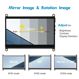 Anpassung PC IPS Capac itive Touch 1024x600 Kleiner LCD-Bildschirm 7-Zoll-LCD-Modul für Raspberry Pi Computer PC