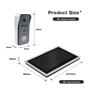 Sistema de videoportero TCP/IP con cámara a color Kit de timbre Conectividad de aplicación Smart Tuya para uso en apartamentos - Product Image 3