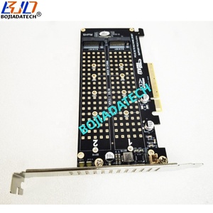 Pci אקספרס pcl-e 4.0 8x כדי כפול 2 * ngff m.2 2280 חריץ מפתח-m 22110 m2 nvme כרטיס מתאם ממיר nvme ssd במלאי - Product Image 5