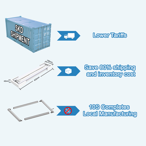 ETL listelenen Minimalist tarzı LED ızgara çerçeve ışık kare dikdörtgen tavan çini Panel inşaat projeleri için - Product Image 3