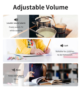Tempo di visualizzazione della funzione di memoria conto alla rovescia positivo 3 livelli volume da cucina timer da Fitness a batteria Timer di avviso visivo - Product Image 6