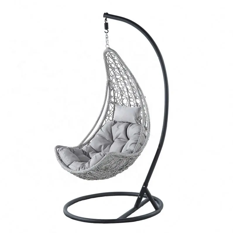 Chaise balançoire en fer au design fantastique pour la décoration de salon à la maison chaise balançoire suspendue à bas prix