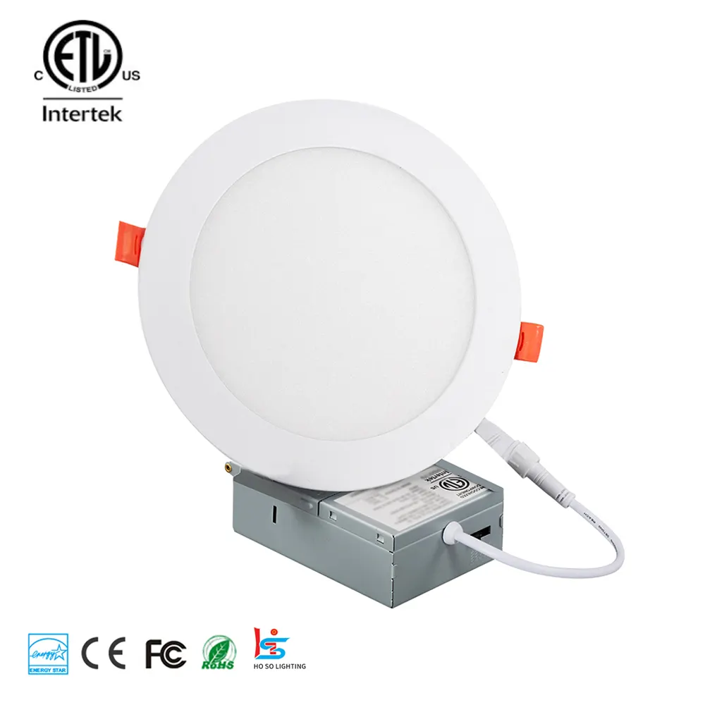 ETL 9w 12w 15w 18w 4 인치 6 인치 원형 냄비 조명 LED 매입형 천장 슬림 통합 패널 조명