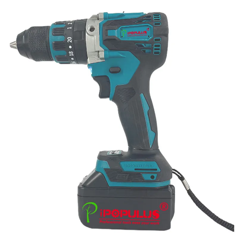 iPOPULUS power craft cordless drill 21V cordless high powered electric power diamond core drill tools for sale competitive price