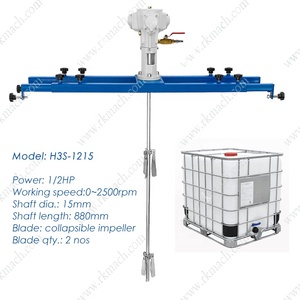 <strong>1</strong>/2 HP Air Motor Driven IBC Tote <strong>Mixer</strong> with Adjustable Bracket for Liquid Fertilizer - Product Image 4