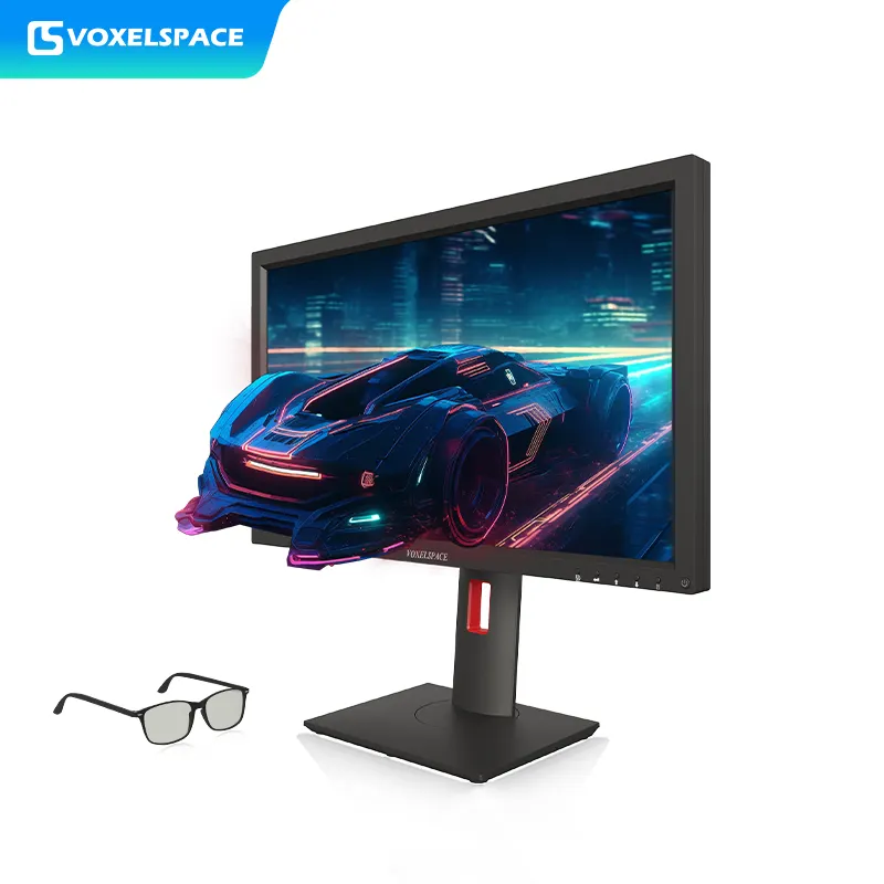 Venda quente 24 polegada Ativa Polarização 3D Monitor para HD 1920x1080 Jogo Monitor 120Hz 3D Monitor