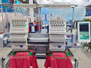 Yonthin High Speed Multi-needle Computerized 2 Head Embroidery <strong>Machine</strong> <strong>Computer</strong> Price for Cap and Clothes - Product Image 5