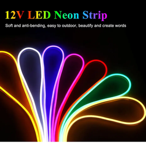 ไฟนีออนซิลิโคน IP68 DC24 12W พร้อมแถบไฟ LED สีชมพูสีแดงกว้าง16มม. สำหรับตกแต่งภูมิทัศน์ - Product Image 2